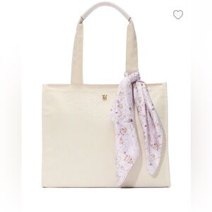 Victoria Secret Tote Bag with Floral Scarf